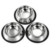 Stainless Steel Dog Bowl Set (3-Pack)