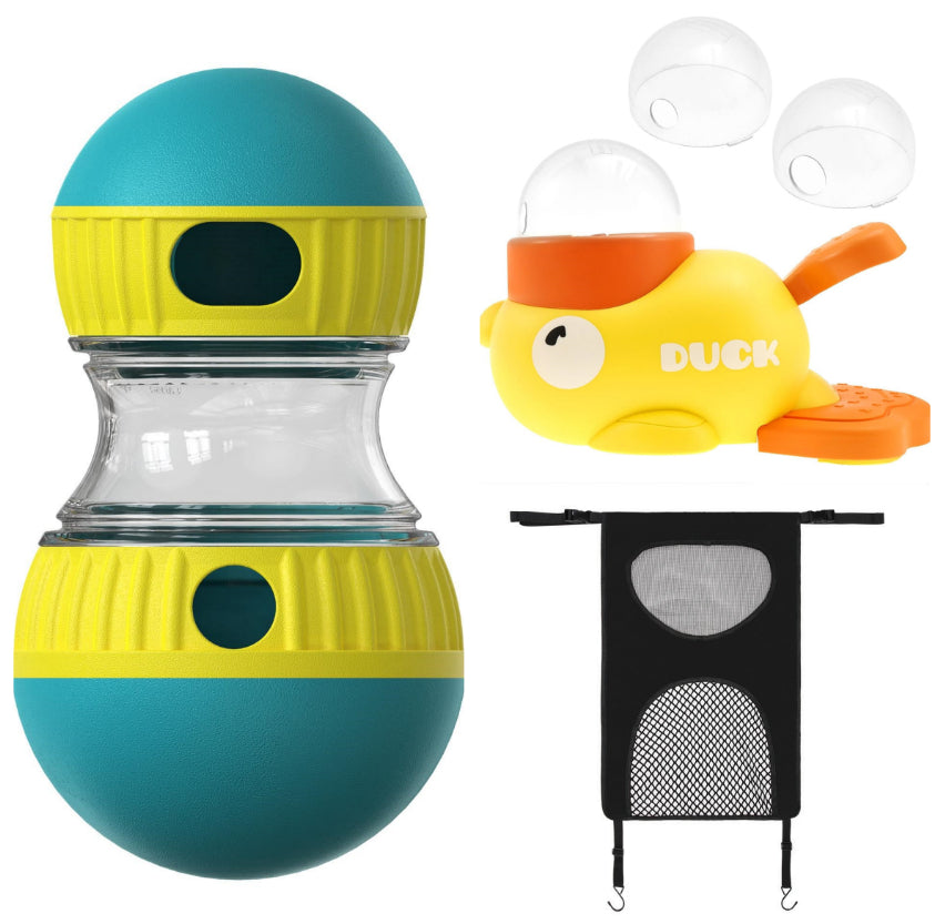 Slow Feeding Treat Dispensing Dog Toy - back view