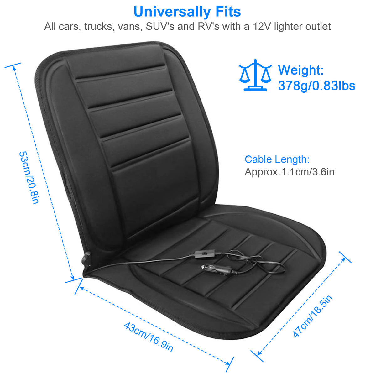 12V Heated Car Seat Cushion – view 6