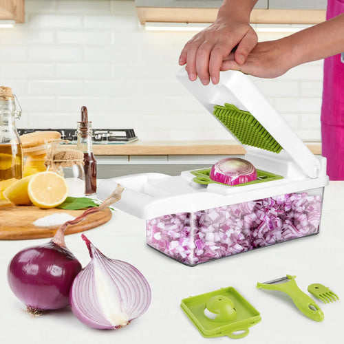 12-in-1 Vegetable Chopper & Slicer with Container – image 3