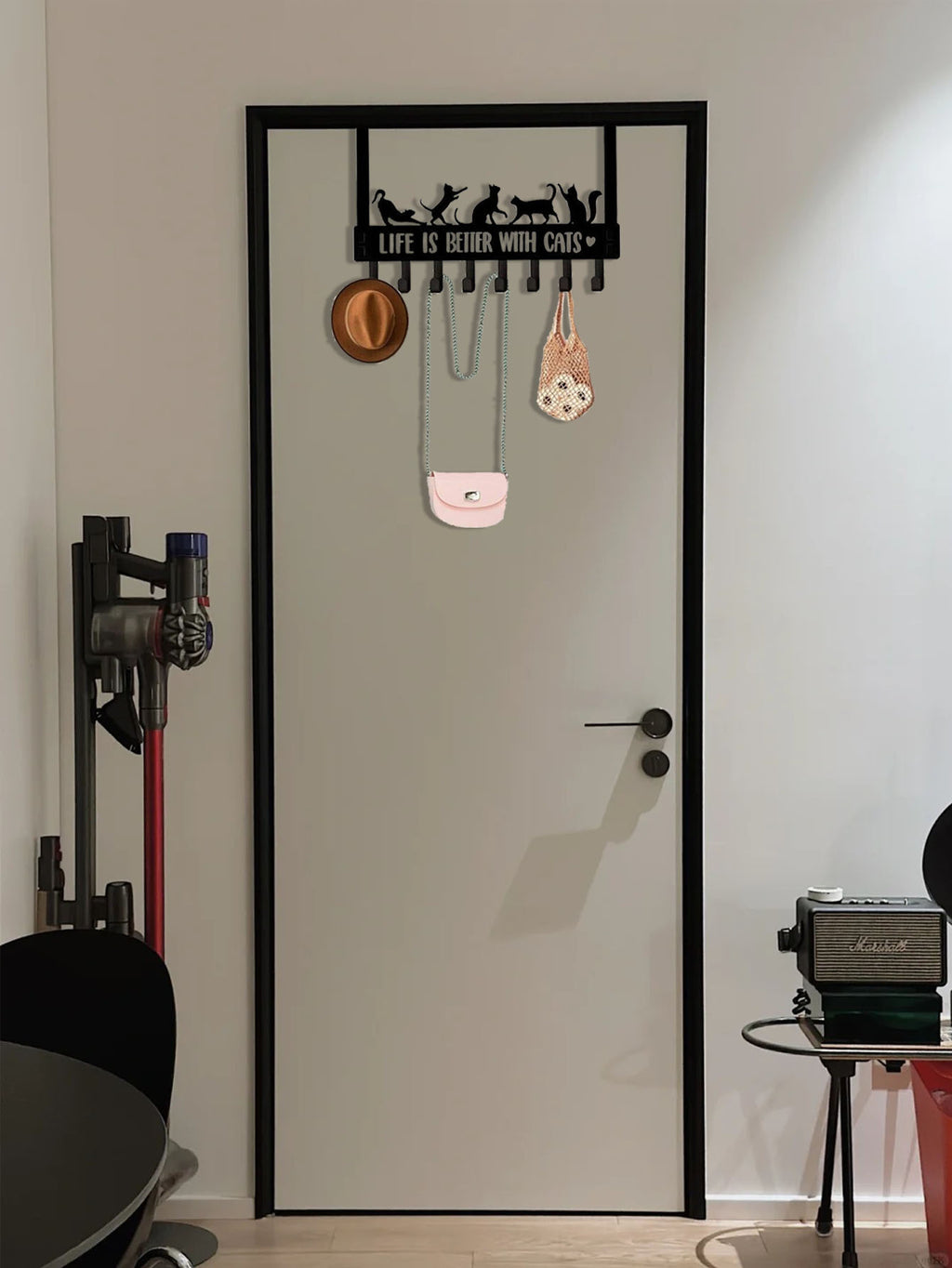 Over-the-Door Cat Hook Rack – 8 Hooks – image 3