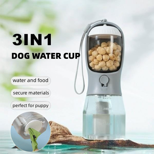 3-in-1 Portable Pet Water Bottle with Filter - photo 2