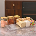 4-Tier Clear Spice Rack Riser – Adjustable Shelf Set