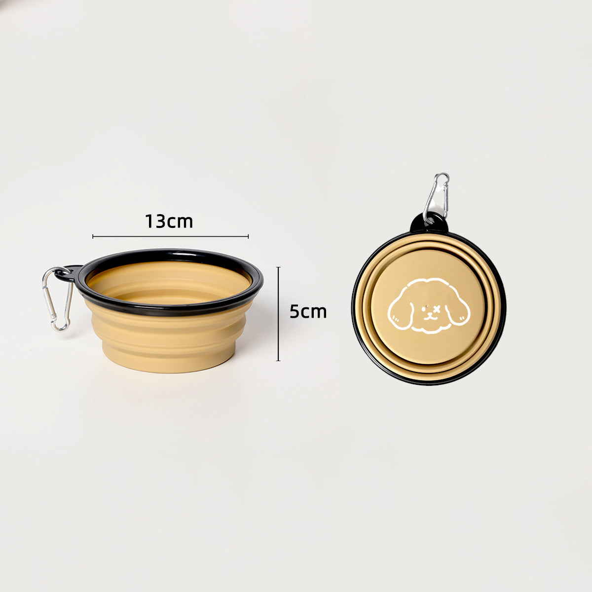 Portable Folding Pet Bowl - usage demonstration