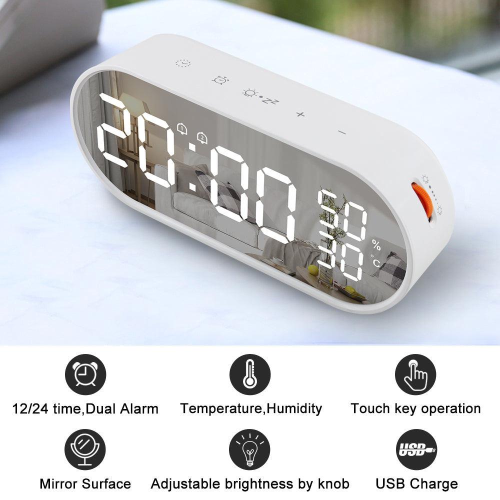 Digital Alarm Clock with Temperature & Humidity – image 4