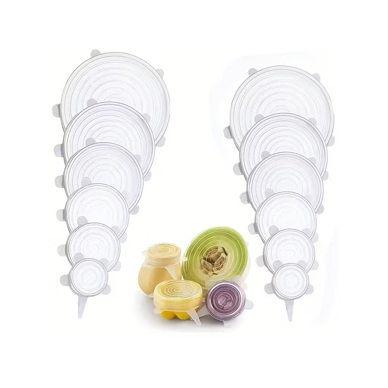Reusable Silicone Stretch Lids for Bowls and Food - Set of 6 – image 6