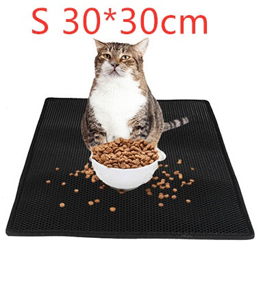 Honeycomb Waterproof Cat Litter Trapping Mat - close-up of key feature
