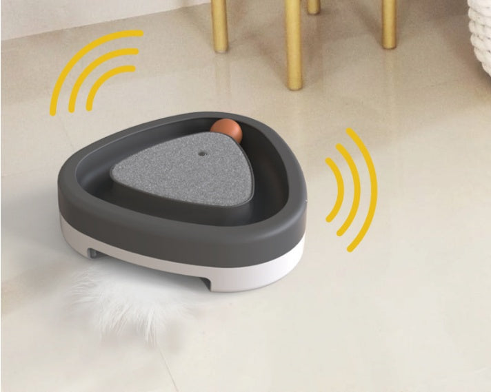 Electric Triangle Turntable Cat Scratcher Toy - different angle
