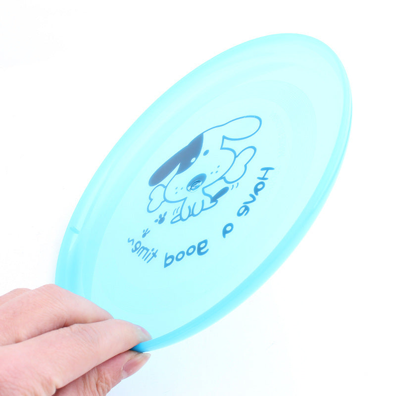 Silicone Flying Disc Dog Toy - size and color options