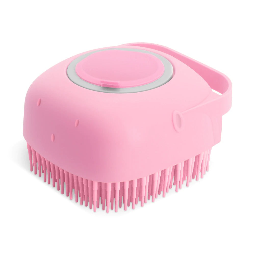 Soap-Dispensing Silicone Pet Bath Brush - photo 2