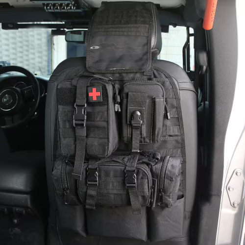 Tactical Back Seat Organizer with 3 Detachable Pouches – image 4
