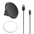 Magnetic Wireless Car Charger Mount – 360° Rotating Phone Holder