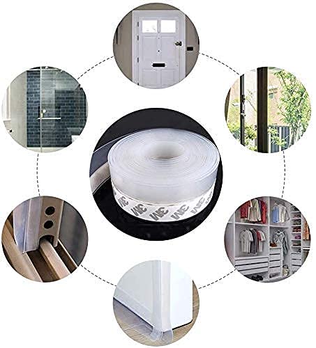 Silicone Door Draft Stopper Seal Strip – 33 ft – image 3