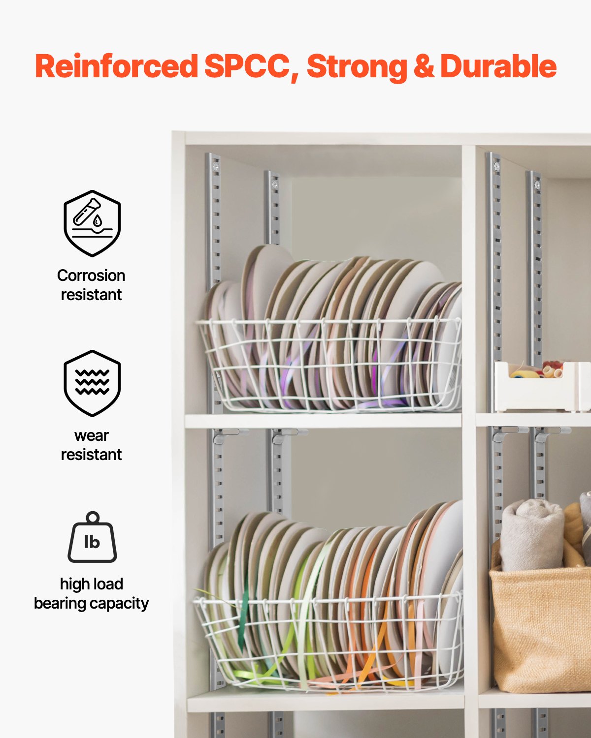 Adjustable Wall Shelf Tracks – view 7