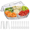 Chilled Party Serving Tray with Lid – 4 Compartments – image 6