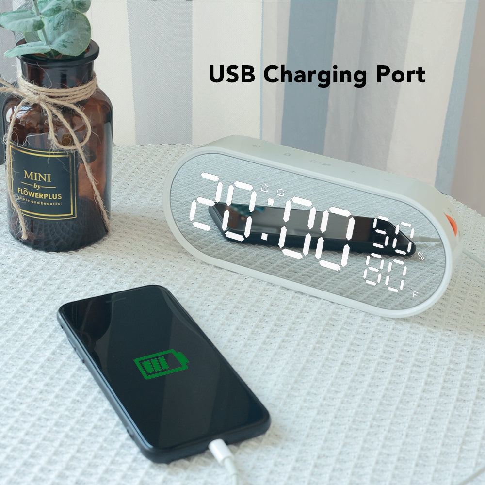 Digital Alarm Clock with Temperature & Humidity – image 3