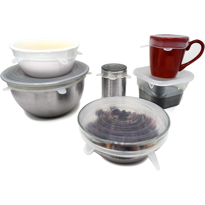 Reusable Silicone Stretch Lids for Bowls and Food - Set of 6 – image 5