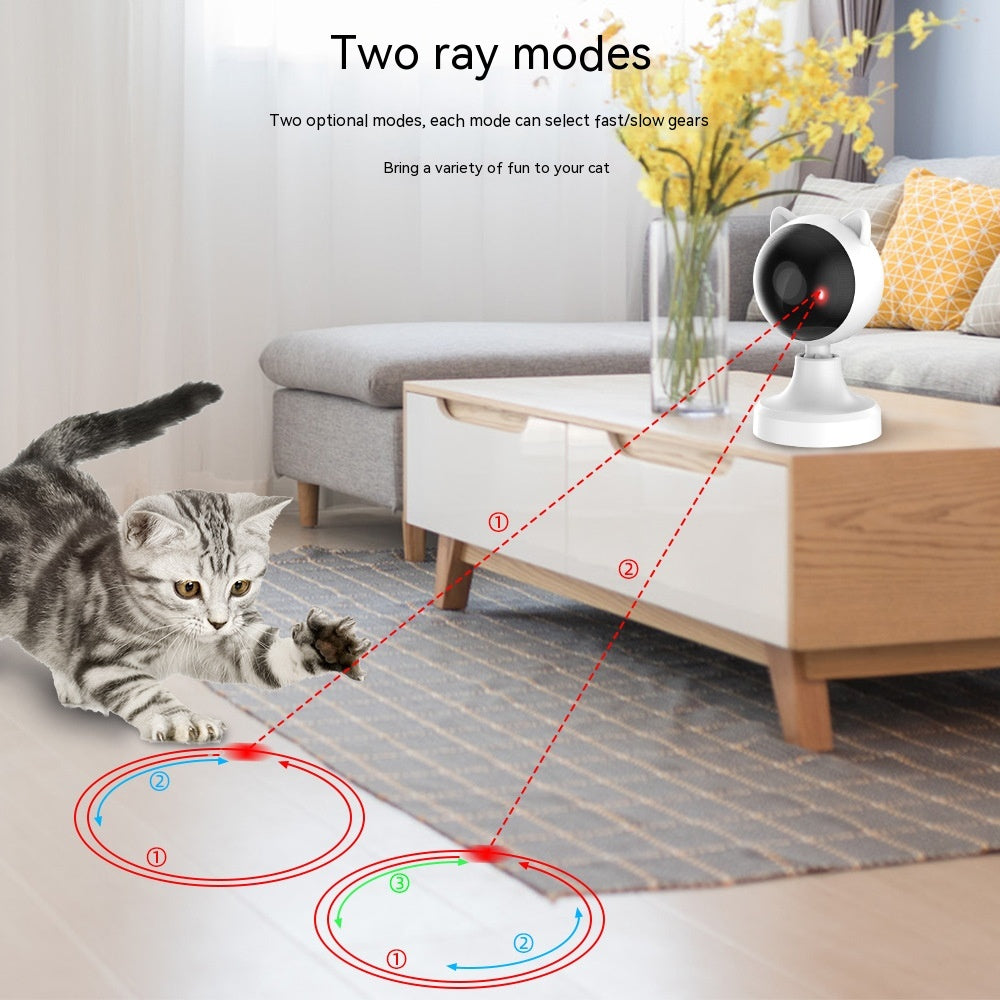 Smart USB Laser Cat Toy - usage demonstration