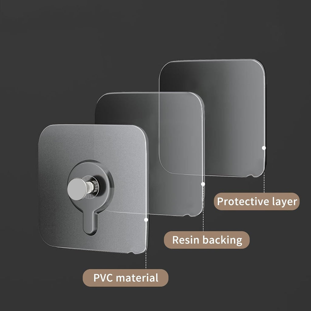 Waterproof Adhesive Wall Hooks – No-Drill Hangers – image 8