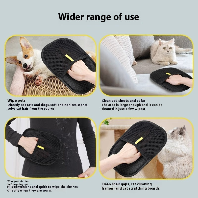 Dual-Sided Pet Hair Removal Grooming Glove - photo 8