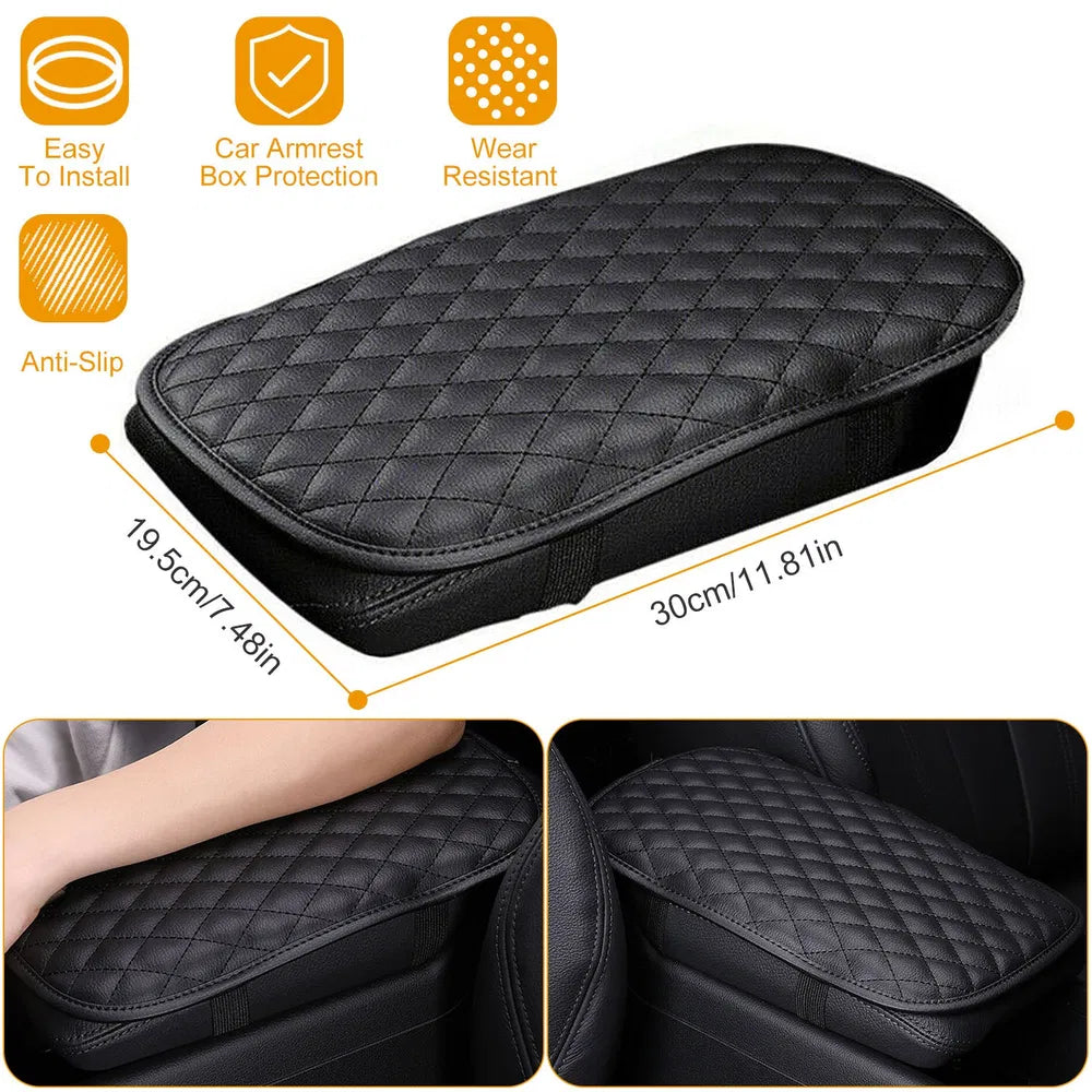 PU Leather Center Console Armrest Cover – image 6