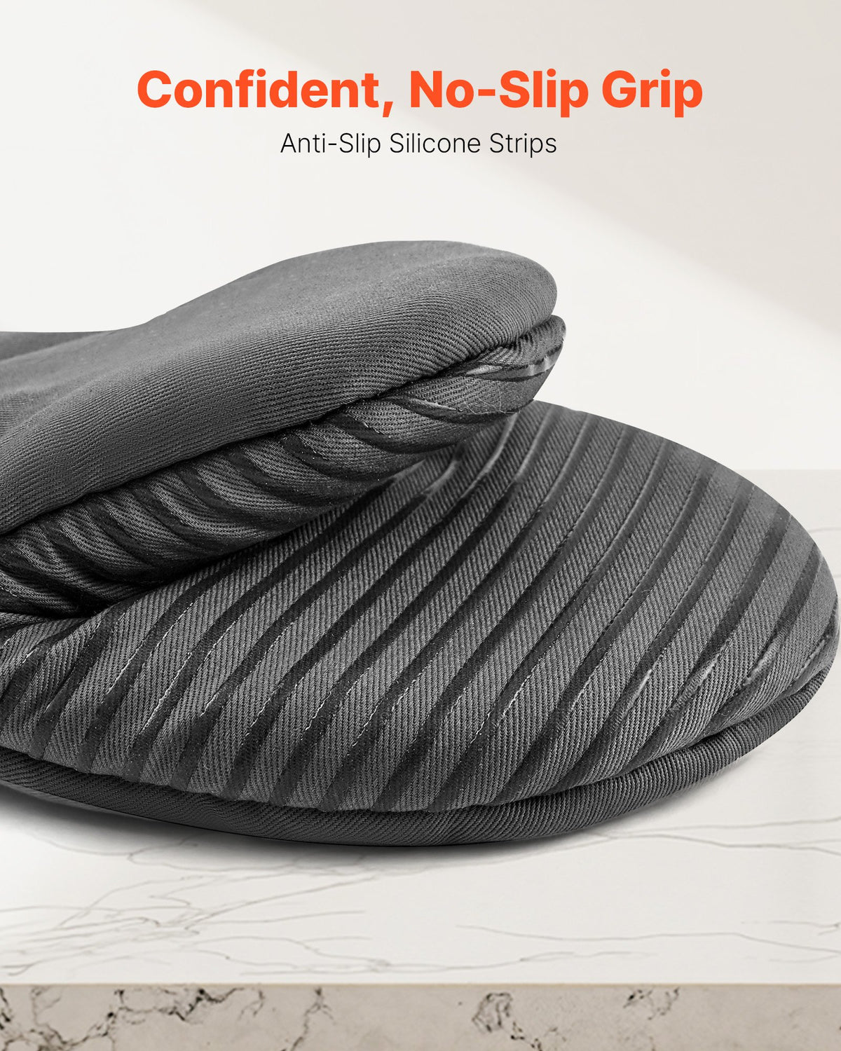 Mini Oven Mitt Set with Silicone Grip – 2 Piece – image 2