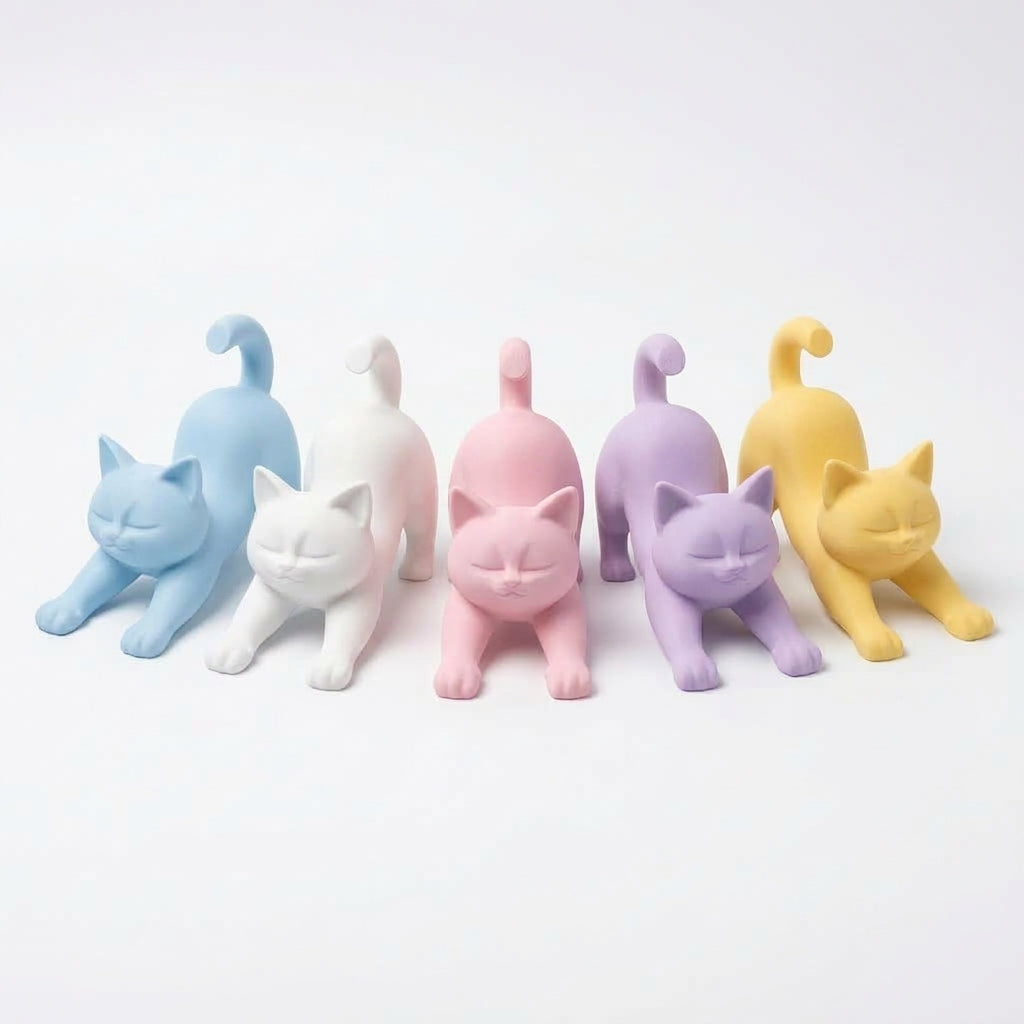 Cute Cat Phone Stand – Desk Smartphone Holder – image 2