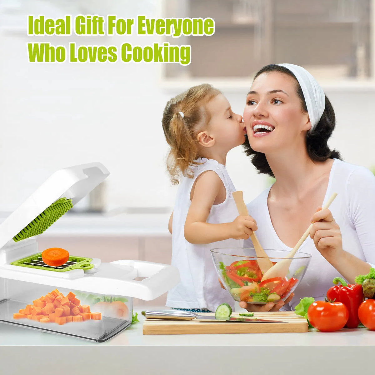 12-in-1 Vegetable Chopper & Slicer with Container – image 6