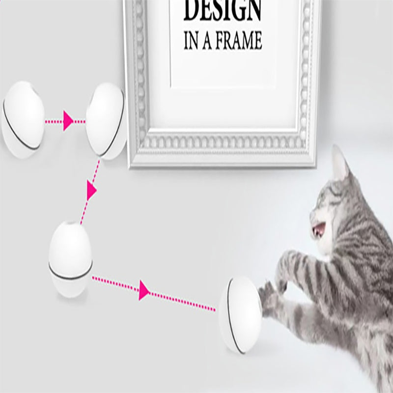 LED Light-Up Automatic Rolling Cat Toy Ball - photo 2
