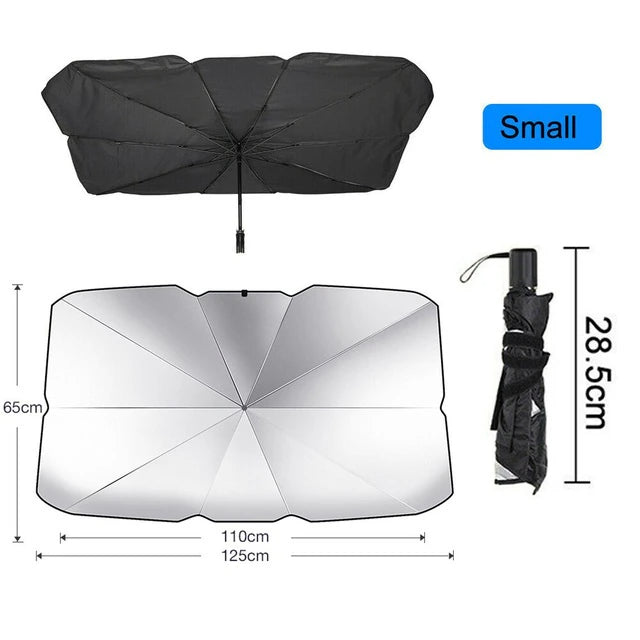 Foldable Windshield Sun Shade Umbrella – 51 in – image 9
