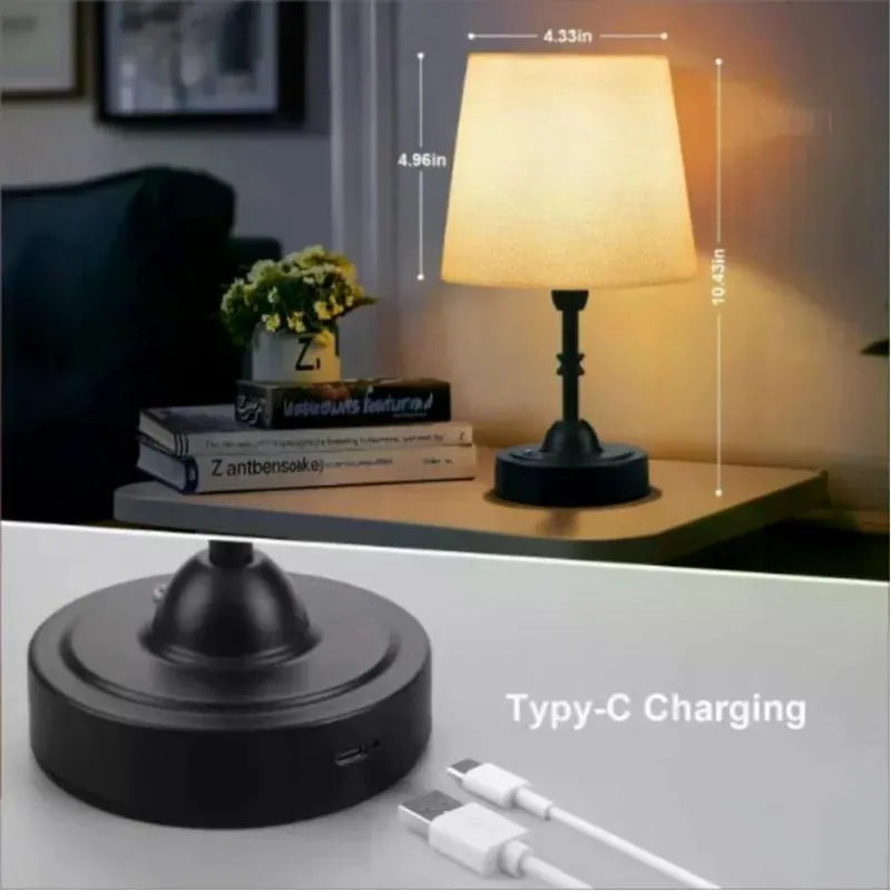 Cordless Touch Dimmable Table Lamp – Rechargeable – image 4