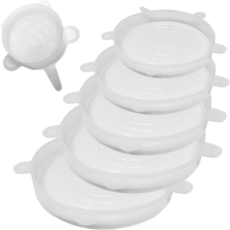Reusable Silicone Stretch Lids for Bowls and Food - Set of 6 – image 4