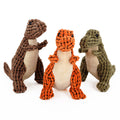 Plush Dinosaur Squeaky Dog Toy - size and color options