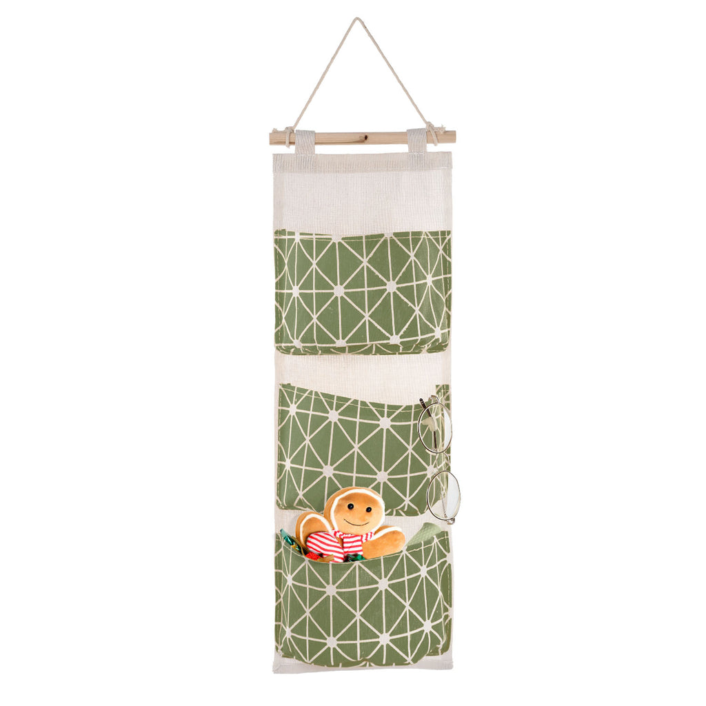 Wall-Mounted Hanging Storage Organizer – 3 Pockets – image 6