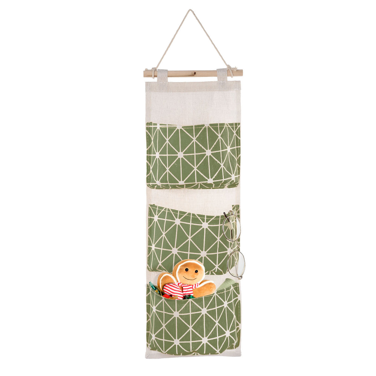Wall-Mounted Hanging Storage Organizer – 3 Pockets – image 6