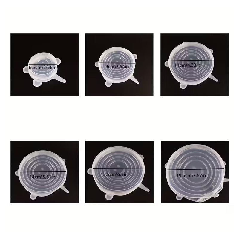 Reusable Silicone Stretch Lids for Bowls and Food - Set of 6 – image 9