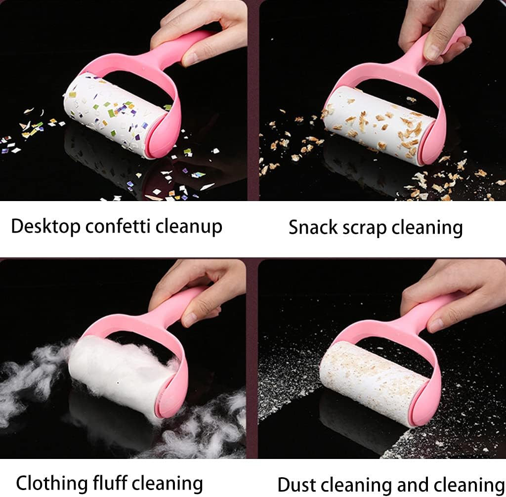 Extra-Sticky Lint Roller Set – Handle + 3 Refills – image 5
