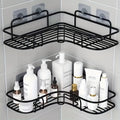 No-Drill Corner Shower Shelf – Bathroom Storage Rack – image 2