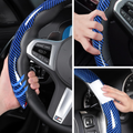 Carbon Fiber Look Clip-On Steering Wheel Cover – 3 Piece
