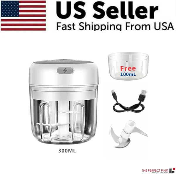 Cordless Electric Garlic Chopper – 300 ml Mini Food Mincer – image 2
