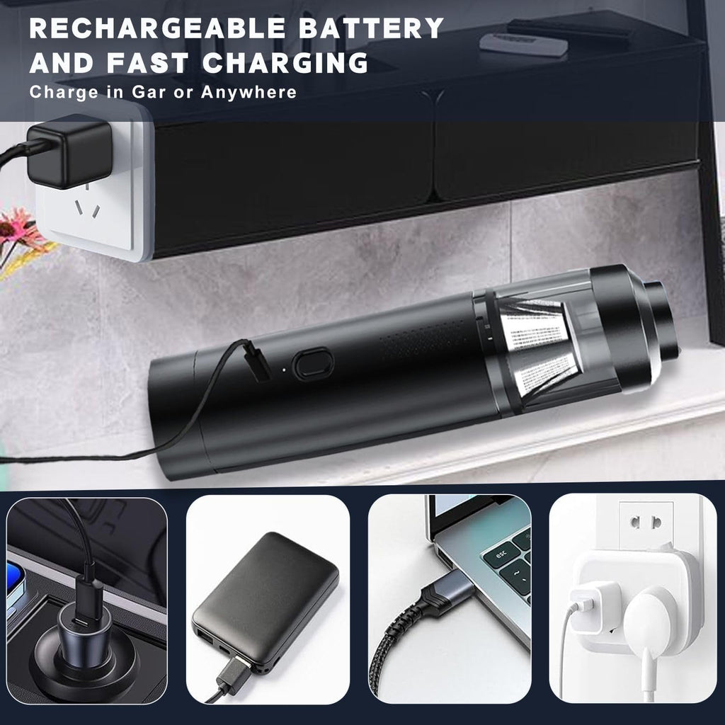 Cordless Handheld Car Vacuum Cleaner with 15000Pa Suction