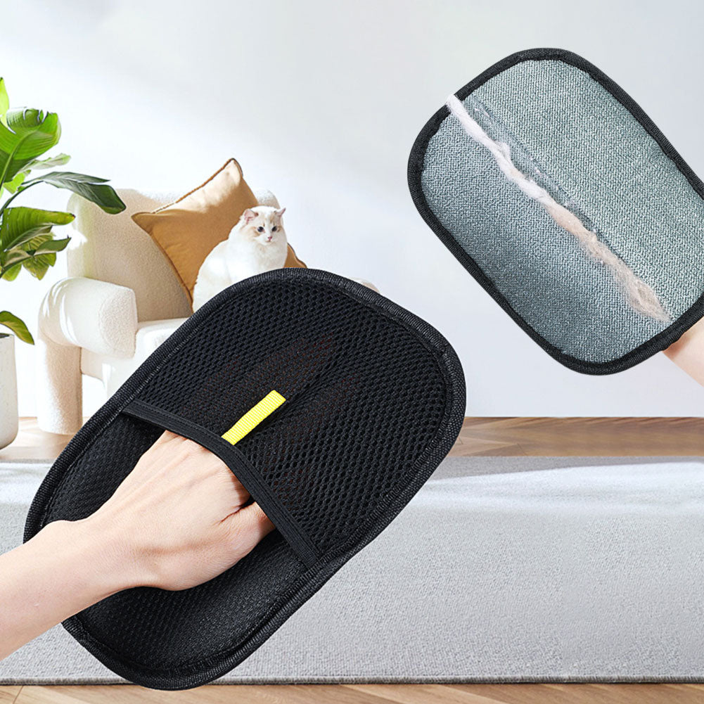 Dual-Sided Pet Hair Removal Grooming Glove - photo 2