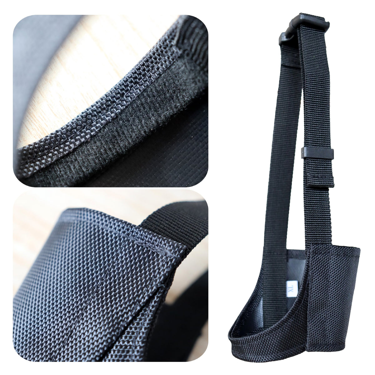 Breathable Anti-Bite Dog Muzzle - in use