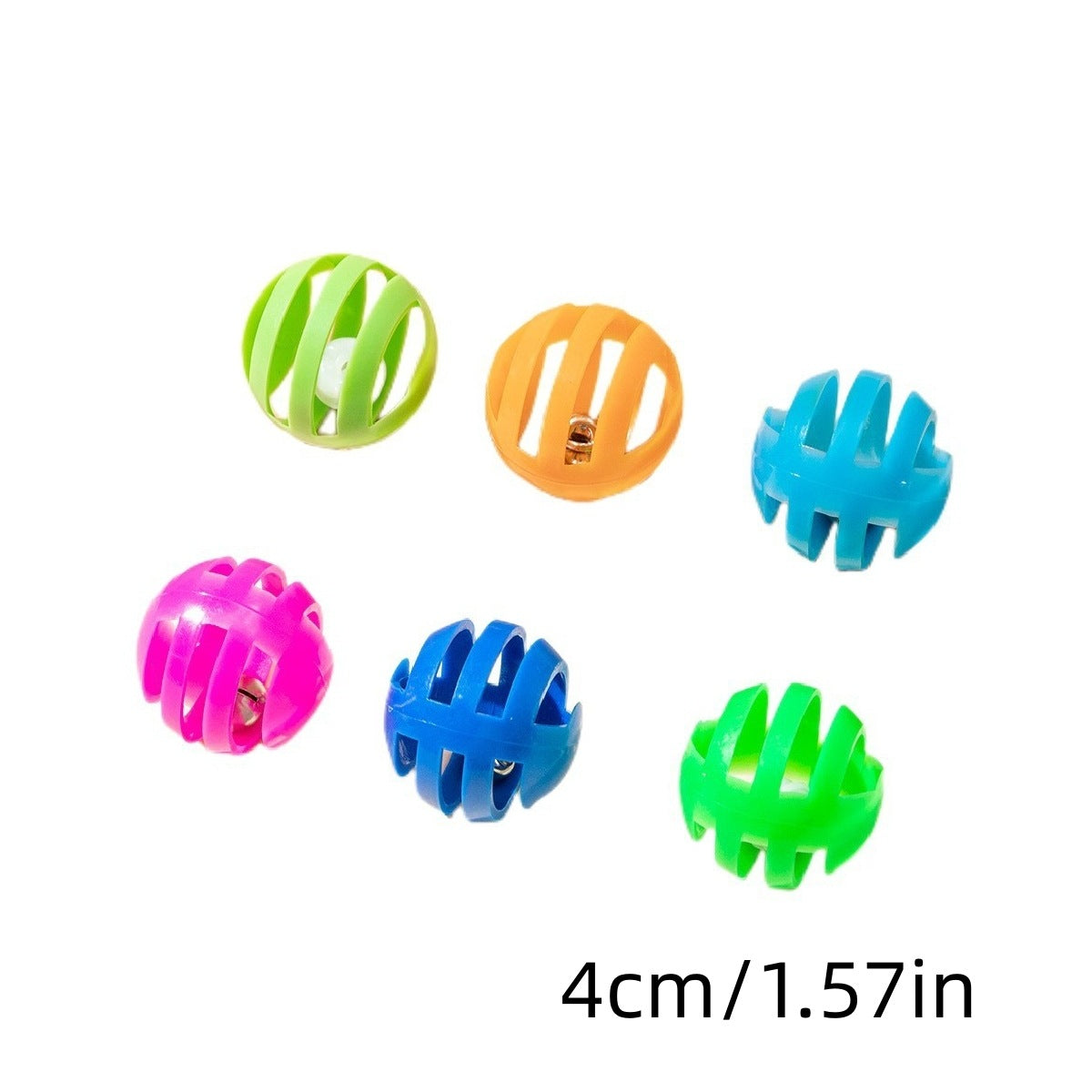 Jingle Bell Cat Teaser Ball - material close-up