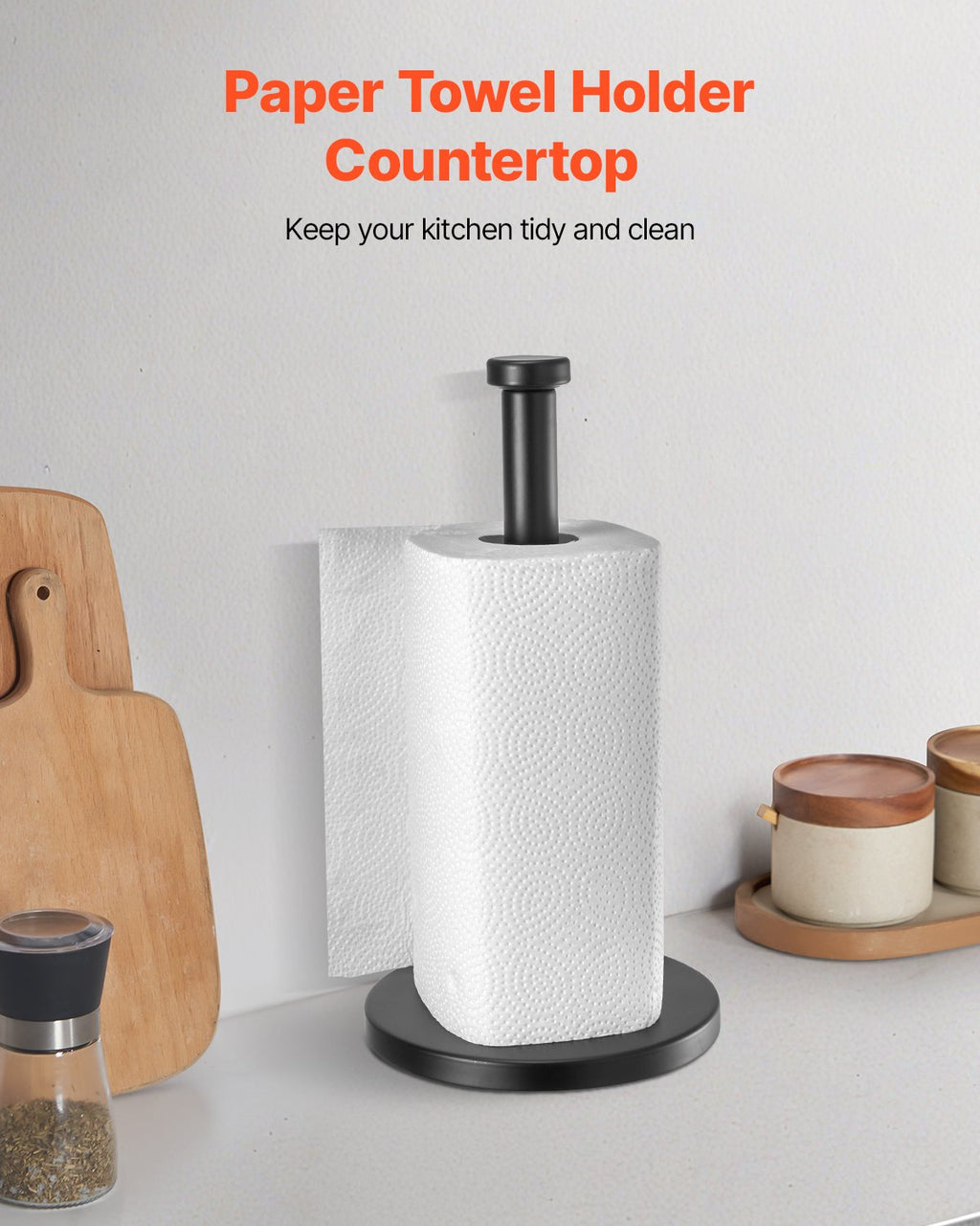 Stainless Steel Countertop Paper Towel Holder – image 6