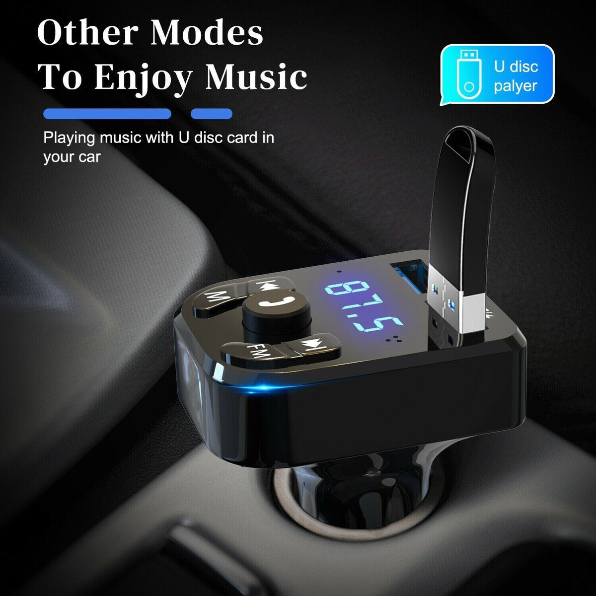Bluetooth FM Transmitter & USB Car Charger – view 6