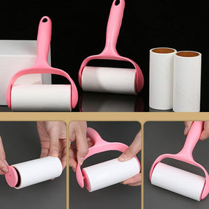 Extra-Sticky Lint Roller Set – Handle + 3 Refills