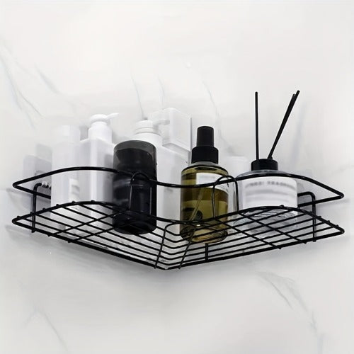 No-Drill Corner Shower Shelf – Bathroom Storage Rack – image 6