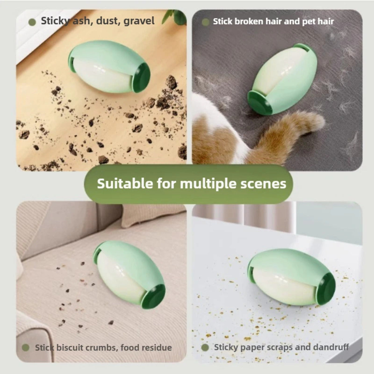 Reusable Pet Hair Lint Roller - size and features