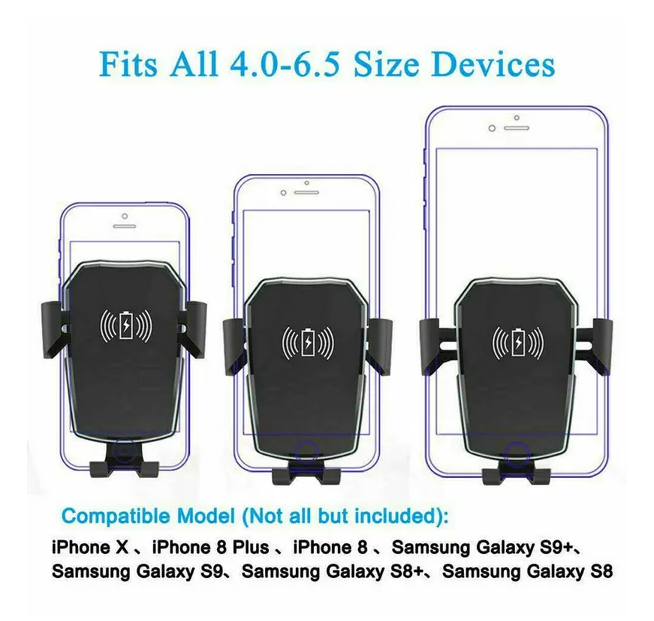 Qi Wireless Car Charger Mount – view 3